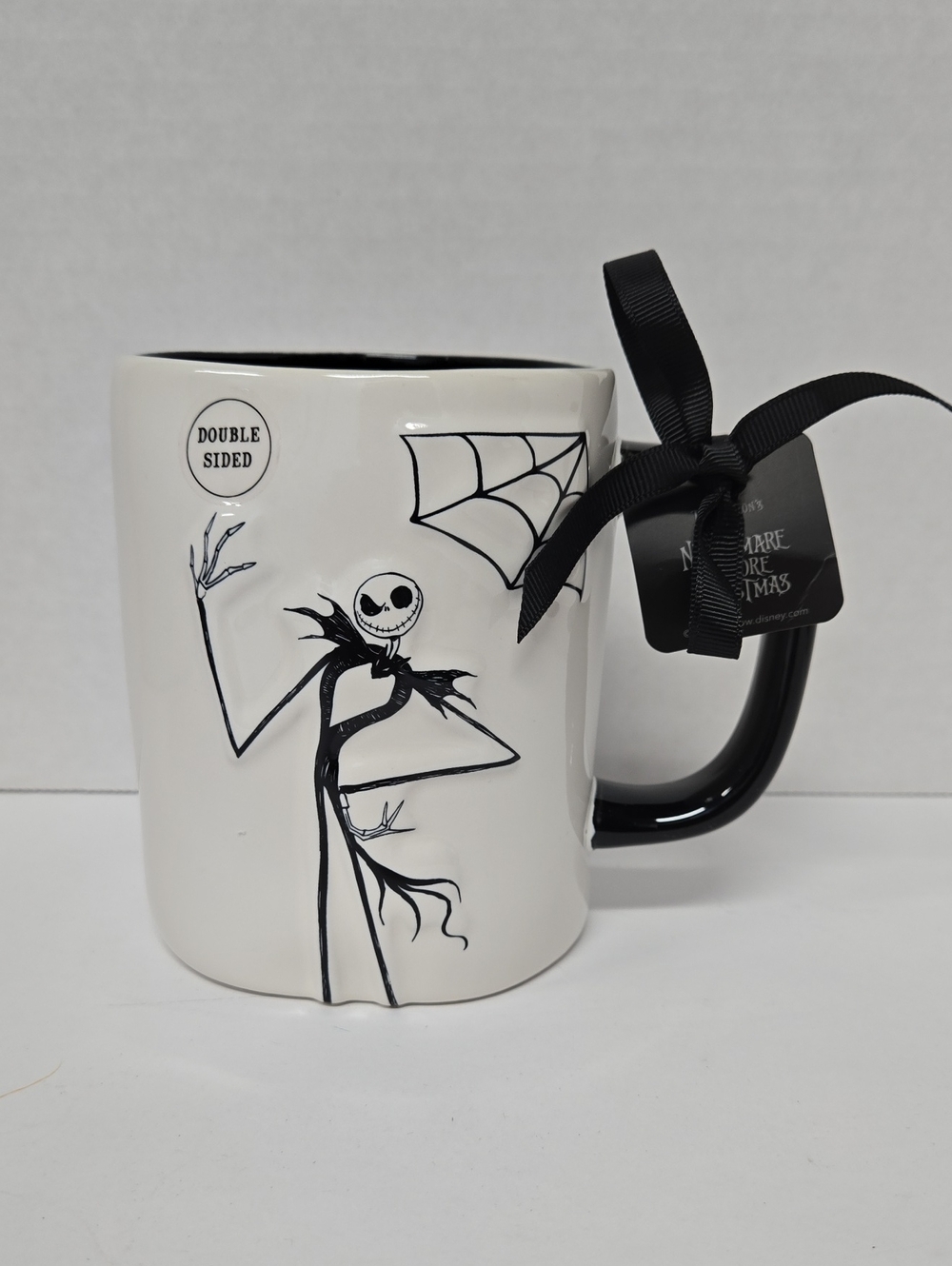 🎃🎃🎃NWT Rare Rae Dunn x Disney Jack Skellington Ceramic Mug 18 Oz
